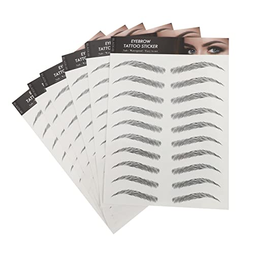 CLISPEED 6 Blätter Augenbrauen Tattoos Wasserfeste Temporäre Augenbrauen Aufkleber für Natürliche Augenbrauenform Einfache Anwendung Makeup Kenntnisse CLISPEED 6 Blätter Augenbrauen Tattoos Wasserfeste Temporäre Augenbrauen Aufkleber für Natürliche Augenbrauenform Einfache Anwendung Makeup Kenntnisse von CLISPEED