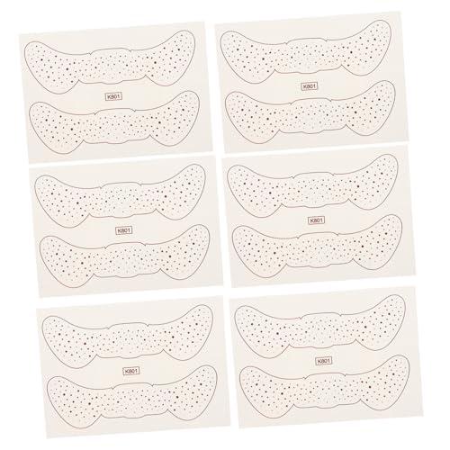 CLISPEED 6 Blätter Teiliges Temporäre Freckle Tattoos Sticker Hautfreundliche Gesichtstattoos Einfach Anzuwenden Entfernen Natürliche Effekte für Party und Cosplay Make Up von CLISPEED
