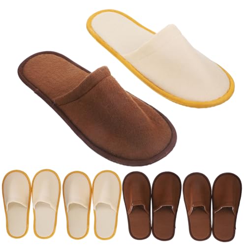 CLISPEED 6 Paare Einweg Hausschuhe aus Weichem Korallenvlies Dicke Sohle Geeignet für Hotel Spa Reise und Gäste Atmungsaktiv und Komfortabel für Erwachsene CLISPEED 6 Paare Einweg Hausschuhe aus Weichem Korallenvlies Dicke Sohle Geeignet für Hotel Spa Reise und Gäste Atmungsaktiv und Komfortabel für Erwachsene von CLISPEED