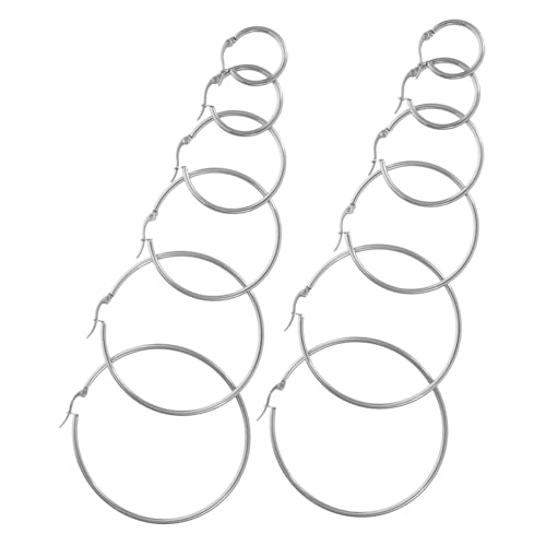 CLISPEED 6 Paare Exaggerierte Punk Style Ohrstecker Partys Musikfestivals Robustem Material für Einen Auffälligen Look CLISPEED 6 Paare Exaggerierte Punk Style Ohrstecker Partys Musikfestivals Robustem Material für Einen Auffälligen Look von CLISPEED