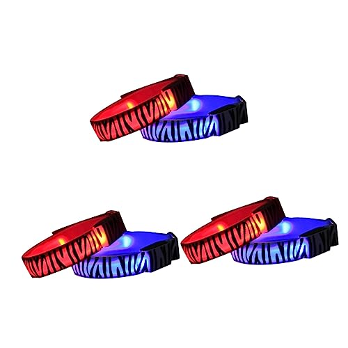 CLISPEED 6 STK Fahrradarmbänder Laufendes Armband Leuchtarmbänder Leuchtendes Armband Laufende Armbänder Sicherheitsarmband Nachtlaufarmband Blinkendes Armband Sport Erröten Reisen von CLISPEED