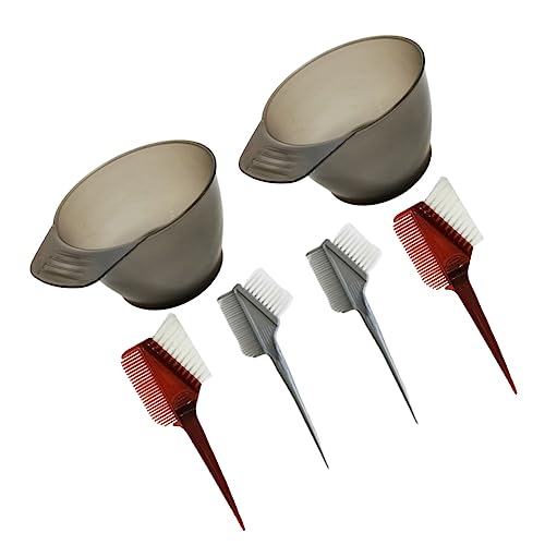 CLISPEED 6 Stück Haarfarbe eingestellt Rührschüsseln Kamm Haarfärbeschalen Mischen Friseurkämme Bausatz haarfärbemittel hair color spray Farbschalen für Friseursalons Schale für Haarfarbe von CLISPEED