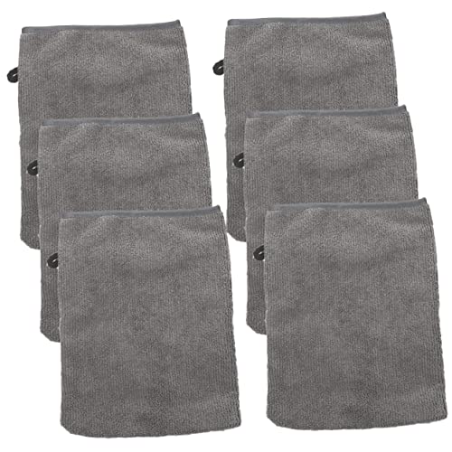 CLISPEED 6 Stück Mikrofasern Gesichtsreinigungshandschuhe Wiederverwendbare Make Up Entferner Hautfreundlich Atmungsaktiv für Sanfte Gesichtsreinigung von CLISPEED