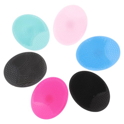 CLISPEED 6 Stück Silikon Gesichtsreinigungsbürsten Sanfter Peeling Exfoliator Porentiefe Langlebig Elastisch für Glatte und Weiche Haut Geeignet für Damen von CLISPEED