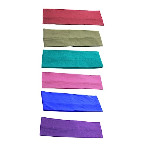 CLISPEED 6 Stk Stirnband Yoga-stirnbänder Für Frauen Sportliches Haarband Stirnbänder Für Sportliche Damen Make-up-stirnbänder Plüsch-yoga Elastisches Yoga Badekopf Fitness Stoff Basketball von CLISPEED