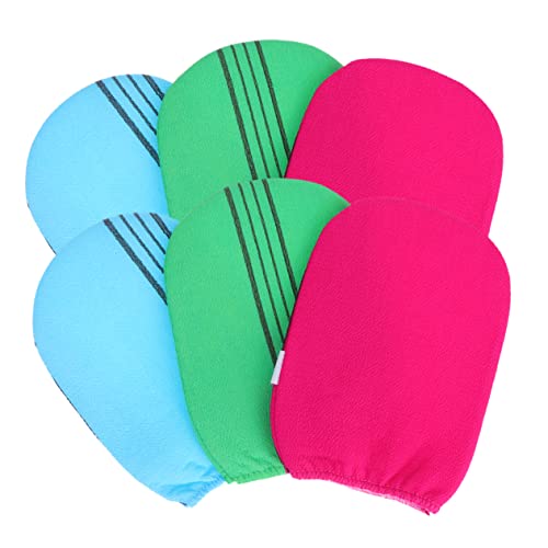 CLISPEED 6 Stück Teiliges Duschhandschuhe Exfolierende Badetücher für Sanfte Hautpflege für Dusche für und Männer Zufälligen Farben Zufällige Farbe Zufällige Farbe von CLISPEED