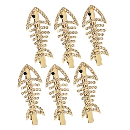 CLISPEED 6 Stück Teiliges Haarspangen mit Strasssteinen Haarklammern für Frauen Langlebige Haarschmuck Geeignet für Dickes Haar Festliche und Tägliche Stylings von CLISPEED