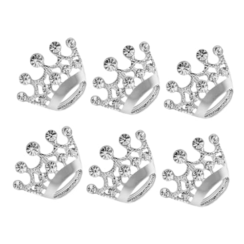 CLISPEED 6 Stück Teiliges Krone Broschen für Damen Silberne Anstecknadeln Legierung für Kleidung Taschen Schals und Hüte Dekoration für von CLISPEED