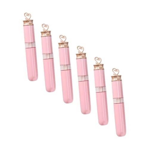 CLISPEED 6 Stück Teiliges Leere Lipgloss Tuben mit Deckel DIY Lippenfarbe Behälter für Lipgloss Lippenbalsam Lip Oil Tragbare Lippenpflege für Frauen Design Auslaufsicher Leicht und von CLISPEED