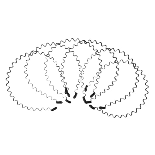 CLISPEED 6 Stück Teiliges Metall Haarband Unisex Wellenförmiges Elastisches Stirnband Rutschfest Unsichtbar für Sport Workout Damen Herren Tägliche Anwendung von CLISPEED