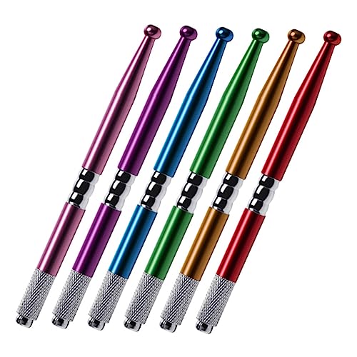 CLISPEED 6 Stück Teiliges Microblading Permanent Augenbrauenstift Manuelle Runde Spitze Langlebig und Praktisch Wasserfest Vielseitig für Augenbrauen Eyeliner und Lippenkontur von CLISPEED