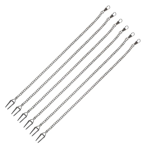 CLISPEED 6 Stück Teiliges Set Metalllegierung Taschenuhrkette Retro Fob Ketten mit Clip für Herren Damen Vintage Stil Elegant Uhrenzubehör für Sammler und Abendveranstaltungen von CLISPEED