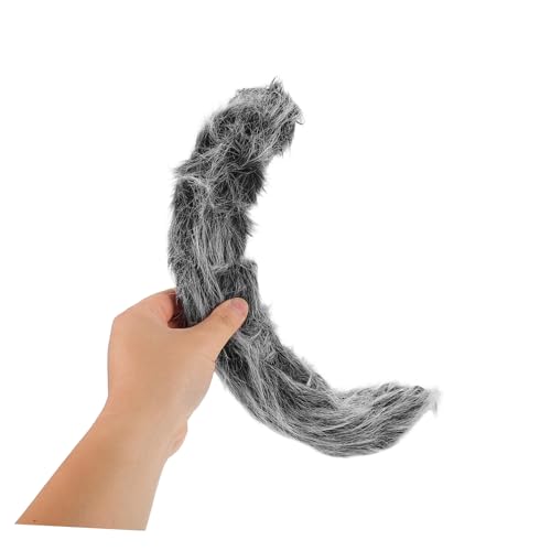 CLISPEED 6 Stück Teiliges Wolf Kostüm Set Weiches Plüsch Wolfsohr Haarreif mit Handschuhen Beinstulpen Leichtes Bequemes Tier Kostüm Zubehör für Halloween Cosplay und Themenpartys von CLISPEED