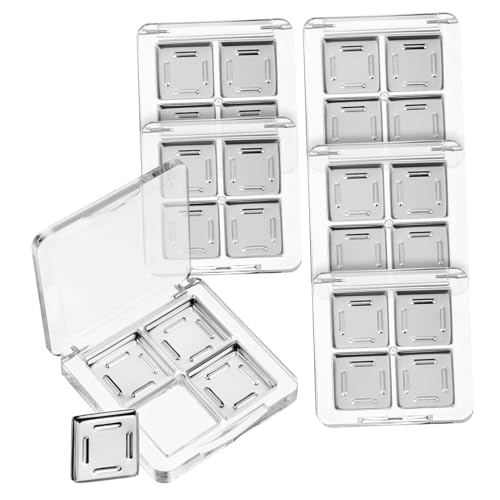 CLISPEED 6 Stück Transparente Leere Lidschatten Palette aus Robustem Kunststoff Quadratisch mit Fächern Auslaufsicherer Highlighter Behälter für Make Up Aufbewahrung für Frauen und Mädchen CLISPEED 6 Stück Transparente Leere Lidschatten Palette aus Robustem Kunststoff Quadratisch mit Fächern Auslaufsicherer Highlighter Behälter für Make Up Aufbewahrung für Frauen und Mädchen von CLISPEED