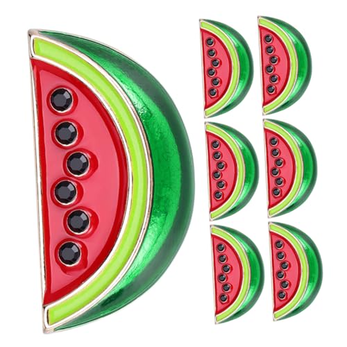 CLISPEED 7 Stück Kreative Wassermelonen Broschen Teiliges aus Robustem Legierungs Metall Leichte Anstecknadeln für Pullover Jacken Rucksäcke Modische Accessoires für Damen und Mädchen bei von CLISPEED