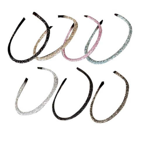 CLISPEED 7 Stück Teiliges Haarschmuck Funkelnden Strasssteinen Modische Einfache Stirnbänder für Damen und Mädchen Vielseitig Einsetzbar Passend für Alltag und Besondere Anlässe von CLISPEED