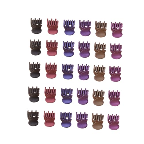 CLISPEED 72 Stück Teiliges Mini Bunte Kunststoff Haarklammern mit Greifzähnen Rutschfeste Haarkrallen für Damen und Mädchen Vielseitige Haarschmuck Clips für Alltag und Besondere Anlässe von CLISPEED