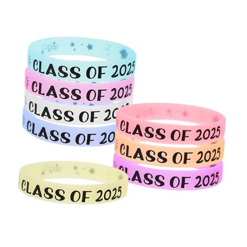 CLISPEED 8 Stück Abschlussarmband Meilenstein Armbänder Gedenkarmbänder Zum Abschluss Anerkennungsarmbänder Für Den Abschluss Graduierungsarmbänder Silicagel CLISPEED 8 Stück Abschlussarmband Meilenstein Armbänder Gedenkarmbänder Zum Abschluss Anerkennungsarmbänder Für Den Abschluss Graduierungsarmbänder Silicagel von CLISPEED