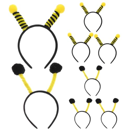 CLISPEED 8 Stück Teiliges Bienen Haarreif mit für Partys und Cosplay Bezaubernde Haarbänder für Halloween und Kostümfeiern Bequem und von CLISPEED