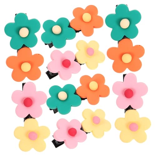 CLISPEED 8 Stück Teiliges Haarklammer mit Farbenfrohen Blumenmotiven Rutschfest Fester Sitz Geeignet für Frauen und Mädchen für Partys Hochzeiten Alltag und Verschiedene Anlässe von CLISPEED