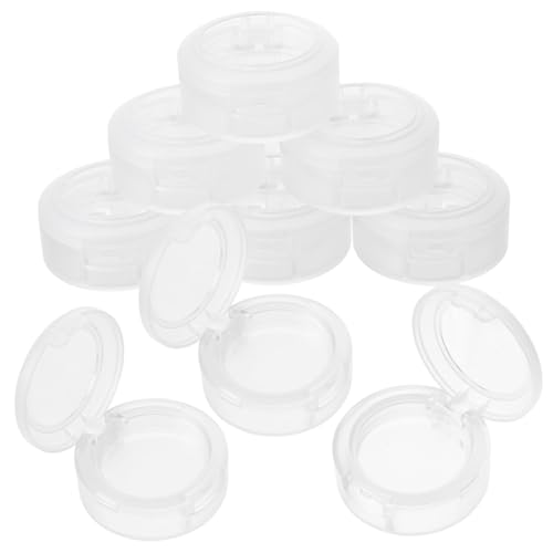 CLISPEED 8 Stück Teiliges Lidschatten Ersatzbox Innenmaß Weiß Langlebige Make Up Aufbewahrung für Lidschatten Lippenstift Kompakt und Sicher für Zuhause und Unterwegs von CLISPEED