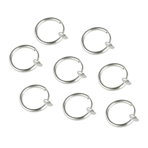 CLISPEED 8 Stück Teiliges Piercing Ringe Silberfarben Leichtes Langlebiges Ohr Lippen Nasen und Bauchnabel Piercing Schmuckset Modische Körperringe mit Hochwertiger Verarbeitung für Damen von CLISPEED