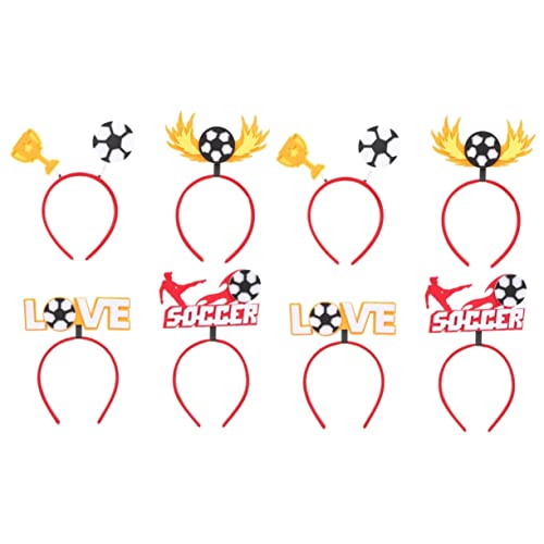 CLISPEED 8 Stk Fußball-fan-stirnband Stirnband Für Fußballfans Kopfbedeckung Für Fußballfans Haarreifen Für Fußballfans Geschenke Im Freien Fußball-stirnband Mädchen Gefühlt Katar Draussen von CLISPEED