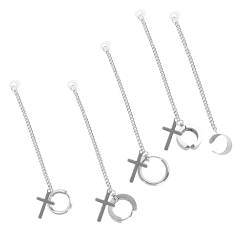 CLISPEED 9 Stück Teiliges Anti lost Ohrclips aus Titanstahl Modische Strapazierfähige Ohrringe ohne Ohrloch für Sport und Alltag Ergonomisches Design Silberfarben Kabellose Ohrhörer von CLISPEED