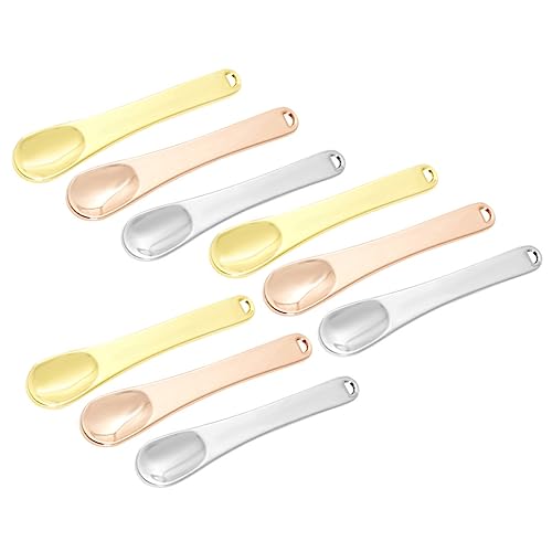 CLISPEED 9 Stück Teiliges Augencreme Löffel aus Metall Kosmetische Rührspatel für Gesichtsmaske und Make Up für Anwendungen und Müheloses Auftragen CLISPEED 9 Stück Teiliges Augencreme Löffel aus Metall Kosmetische Rührspatel für Gesichtsmaske und Make Up für Anwendungen und Müheloses Auftragen von CLISPEED