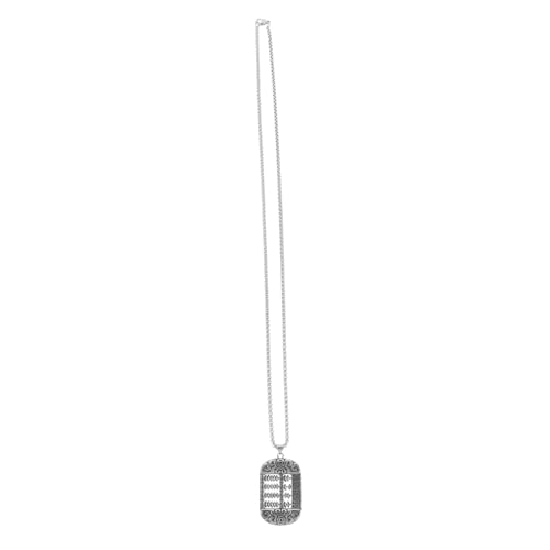 CLISPEED Abacus Halskette aus Edelstahl mit Drehbarem Perlenanhänger Modische Clavicle Chain für Herren Langlebiger Charm Schmuck für Party und Alltag CLISPEED Abacus Halskette aus Edelstahl mit Drehbarem Perlenanhänger Modische Clavicle Chain für Herren Langlebiger Charm Schmuck für Party und Alltag von CLISPEED