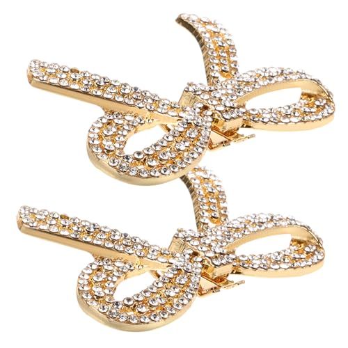 CLISPEED Abnehmbare Strass Schuhclips Schleifen Dekorative Schuhschnallen für Damen Vielseitige Schuhdekorationen mit Funkelnden Kristallen Geeignet für Hochzeit Party Abendveranstaltung von CLISPEED