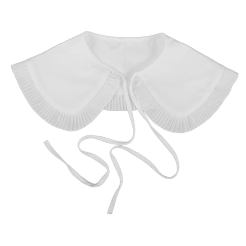 CLISPEED Abnehmbarer Fake kragen Damen Polyester Weicher Rundhals Dekorativer Krageneinsatz Modisches Accessoire Für Blusen Kleider Pullover Und Mäntel Als Fake unterhemd Und Schultertuch von CLISPEED