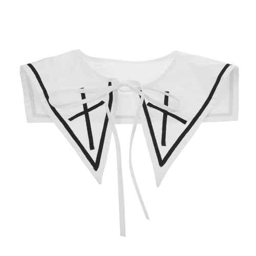 CLISPEED Abnehmbarer Falscher Kragen Damen Weiß Vintage Stil Modischer Abnehmbarer Blusenkragen für Pullover Kleider Vielseitig Kombinierbar Leicht zu Reinigen Britisches Retro-design CLISPEED Abnehmbarer Falscher Kragen Damen Weiß Vintage Stil Modischer Abnehmbarer Blusenkragen für Pullover Kleider Vielseitig Kombinierbar Leicht zu Reinigen Britisches Retro-design von CLISPEED