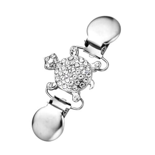 CLISPEED Alloy Damen Pullover Clip mit Kreativer Schildkrötenbrosche Strickjacken Verschluss für Sweater Kleider Schals Modischer Schmuck Clip für Vielseitige Kleidung von CLISPEED