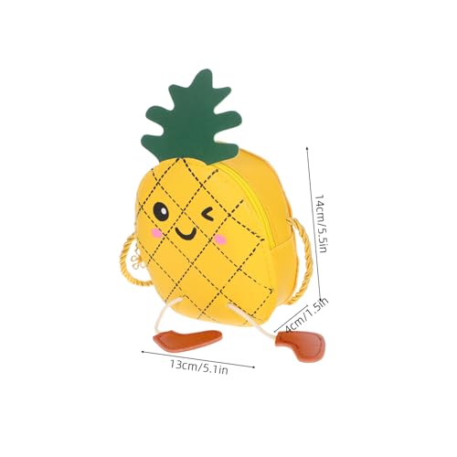 CLISPEED Ananas Umhängetasche Aus Robustem Material Kompaktes Design Für Camping Reisen Und Shopping Praktische Aufbewahrungstasche von CLISPEED