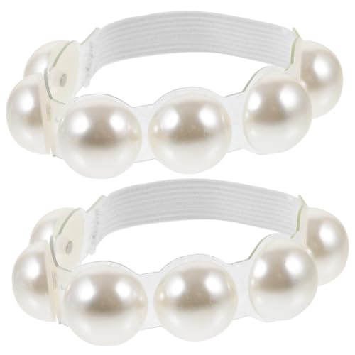 CLISPEED Anti rutsch High Heels Riemen mit Perlen Transparente Ersatz schnürsenkel für Damen Festes Fixierband für Pumps Komfortable Schuhriemen gegen Rutschen Modische Absatz schuhe von CLISPEED