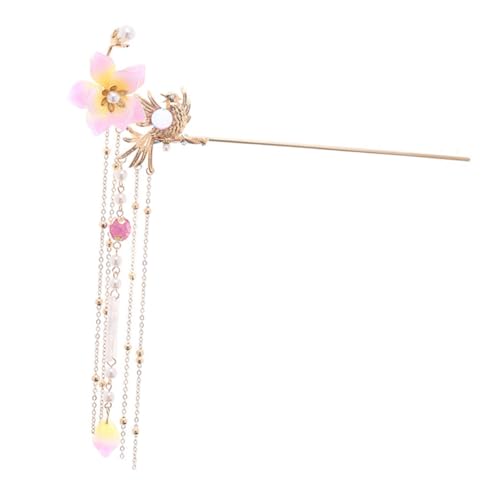 CLISPEED Antike Haarnadel mit Perlen und Tasseln Retro Hanfu Haarstab für Damen Traditioneller Chinesischer Kostümhaarschmuck Stilvolles Accessoire für Festtage und Fotoshootings von CLISPEED