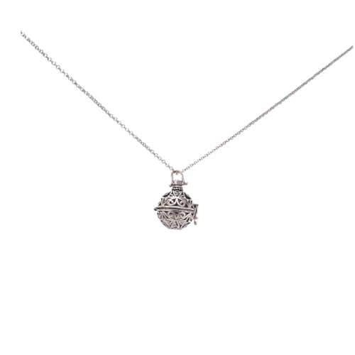 CLISPEED Aromatherapie Halskette Retro Diffusor Anhänger aus Reinem Kupfer mit Hohlem Großem Antik Silberfarbenem Medaillon Einfach Nachfüllbar Nickelfrei für Frauen CLISPEED Aromatherapie Halskette Retro Diffusor Anhänger aus Reinem Kupfer mit Hohlem Großem Antik Silberfarbenem Medaillon Einfach Nachfüllbar Nickelfrei für Frauen von CLISPEED