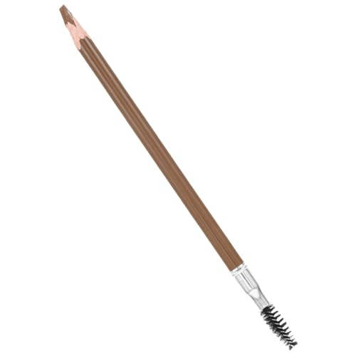 CLISPEED Augenbrauenstift aus Holz Wasserdichter Tragbarer Augenbrauenstift für Natürliche Präzise Augenbrauenformung Langanhaltend Braun Doppelseitiger Stift für Zuhause von CLISPEED