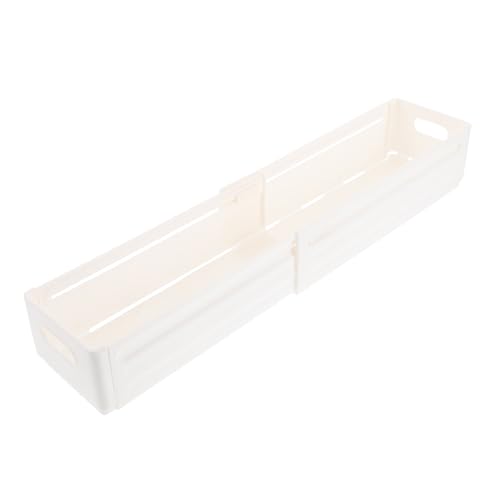 CLISPEED Ausziehbare Kunststoff Aufbewahrungsbox mit Verstellbaren Fächern Platzsparender Organizer für Kosmetik Hautpflege Küche und Bad Japanisches Design Vielseitige und von CLISPEED