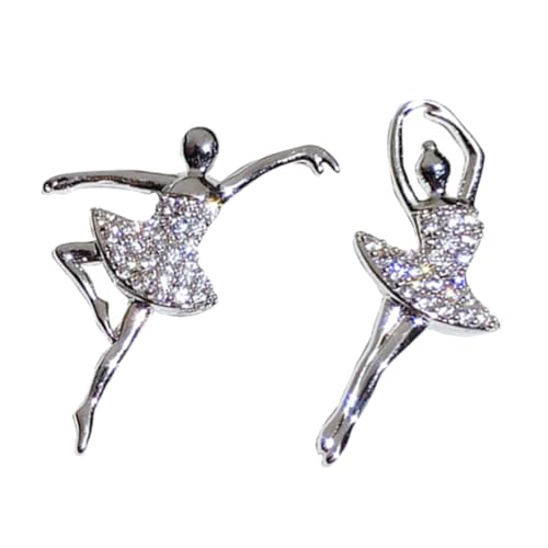 CLISPEED Ballerina Ohrringe Damen Leicht Ohrstecker Tanzendes Mädchen Design Mode Schmuck Geschenk von CLISPEED