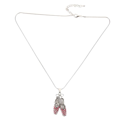 CLISPEED Ballettschuh Halskette mit Funkelnden Strasssteinen Zarte Damen Clavicle Kette Geschenkidee für Tanzliebhaberinnen bei Hochzeiten Partys und Besonderen Anlässen CLISPEED Ballettschuh Halskette mit Funkelnden Strasssteinen Zarte Damen Clavicle Kette Geschenkidee für Tanzliebhaberinnen bei Hochzeiten Partys und Besonderen Anlässen von CLISPEED