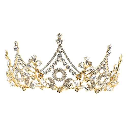CLISPEED Barock Brautkrone mit Strass Haarschmuck Hochzeit Stirnband Elegant Robust für Braut Festliche Kopfbedeckung Modisch Funkelnd für Hochzeitskleid Zubehör CLISPEED Barock Brautkrone mit Strass Haarschmuck Hochzeit Stirnband Elegant Robust für Braut Festliche Kopfbedeckung Modisch Funkelnd für Hochzeitskleid Zubehör von CLISPEED