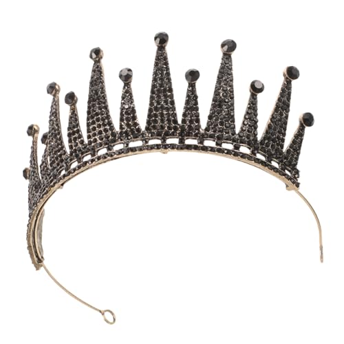 CLISPEED Barock Tiara mit Strasssteinen Braut Haaraccessoire für Hochzeit Halloween und Fest Luxuriöses Leichtes Design Geeignet für Braut Party und Festzug von CLISPEED