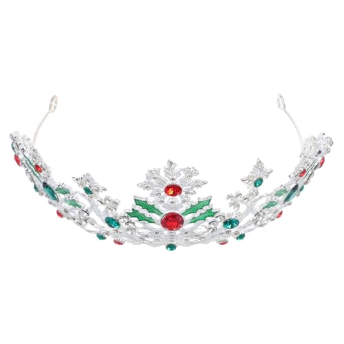 CLISPEED Barocke Brautkrone Silber Hochwertiges Legierungs Haaraccessoire Vielseitiges Vintage Design für Hochzeiten und Partys Eleganter Haarschmuck für Frauen und Mädchen von CLISPEED