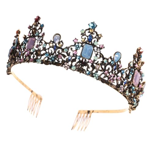 CLISPEED Barockstil Braut Tiara mit Funkelnden Strasssteinen Dekoratives Vintage Haarband für Hochzeit Party und Festliche Anlässe Elegant und Langlebig Leicht zu Tragen CLISPEED Barockstil Braut Tiara mit Funkelnden Strasssteinen Dekoratives Vintage Haarband für Hochzeit Party und Festliche Anlässe Elegant und Langlebig Leicht zu Tragen von CLISPEED