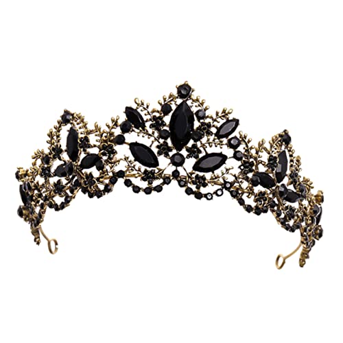 CLISPEED Barockstil Damen Tiara Kristallkrone aus Legierung Vintage Braut Krone für Hochzeit Party Festzug Kopfbedeckung für Besondere Anlässe von CLISPEED