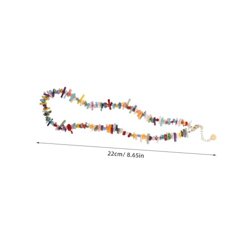 CLISPEED Korallenhalskette Damen Bunte Perlenkette Muschelhalsband Für Sommer Hawaii Halskette Handgefertigter Boho Schmuck CLISPEED Korallenhalskette Damen Bunte Perlenkette Muschelhalsband Für Sommer Hawaii Halskette Handgefertigter Boho Schmuck von CLISPEED