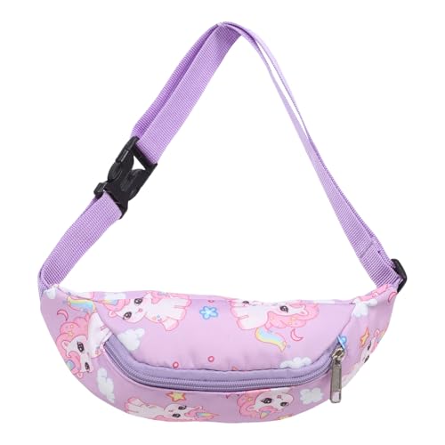 CLISPEED Bauchtasche Verstellbar Süße Gürteltasche für Mädchen und Jungen Cartoon Crossbody Sling Bag Robuste Sichere Materialien Vielseitig Tragbar für Outdoor Party Alltag von CLISPEED