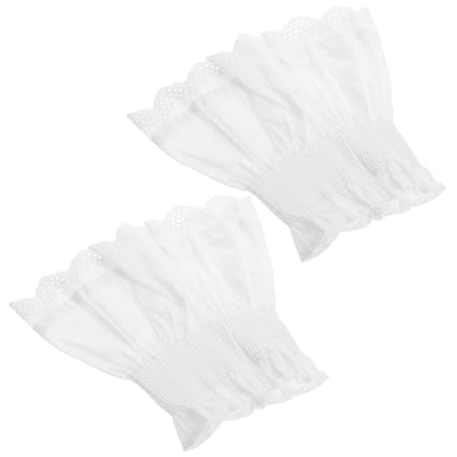 CLISPEED Abnehmbare Spitzenmanschetten Verstellbare Handgelenkmanschetten Kleidungszubehör Für Damen Und Mädchen Elegant Und Vielseitig von CLISPEED